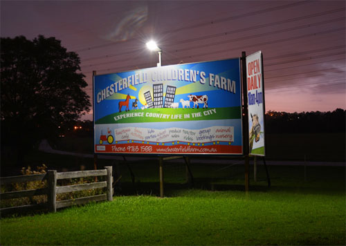 billboard solar lighting