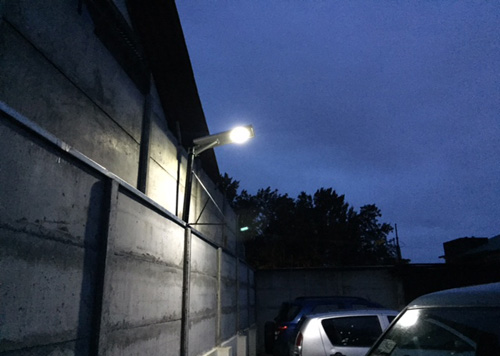 15w solar parking lot light
